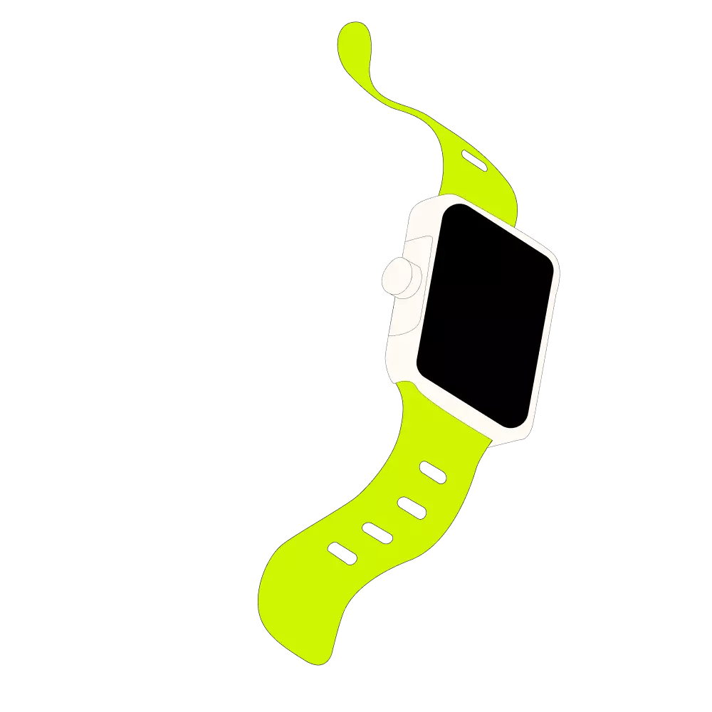 illustration d'une montre connectée